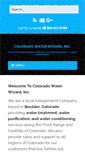 Mobile Screenshot of coloradowaterwizard.com
